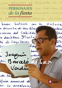 Libro dedicado a Joaquín Barceló Verdú. Colección Personajes de la Fiesta UNDEF