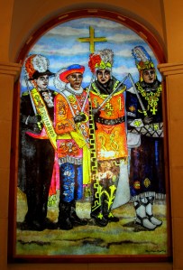 Vidriera del Bando Cristiano 2015. Fotografía de Antonio Martínez.