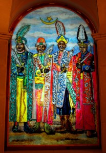 Vidriera del Bando Moro 2015. Fotografía de Antonio Martínez.