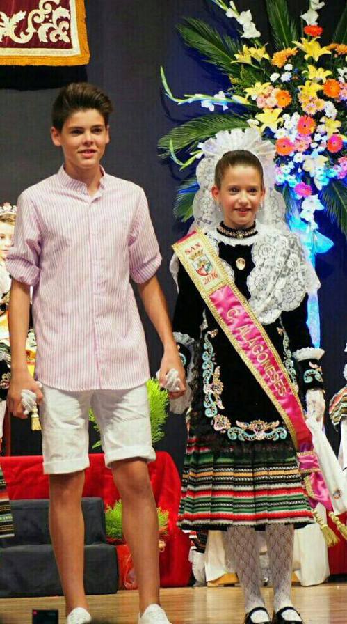 Ángela Ochoa Pérez es la Dama de Honor Infantil de la Comparsa de Alagoneses para el año 2016