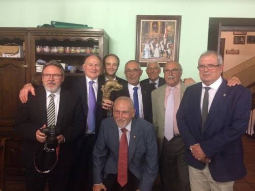 Benigno Comenge recibe "el Salmón de Alagón"