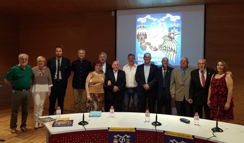 Presentado en Sax el libro “50 años del Hermanamiento Alagón-Sax”. 24 de junio de 2018. Fotografía de Antonio Martínez.